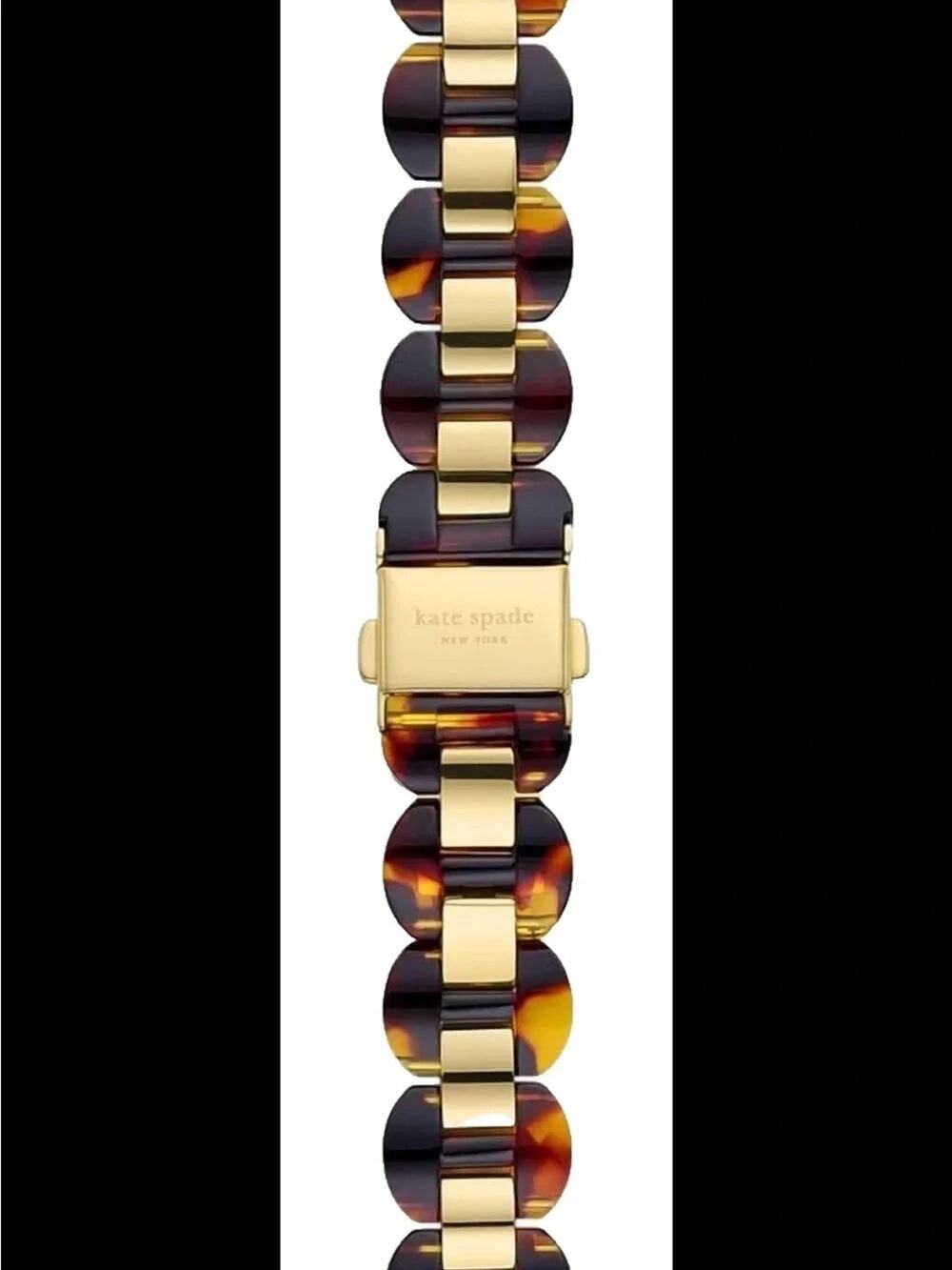 Kate Spade New York Tortoise Shell & Gold Apple Watch Band - New
